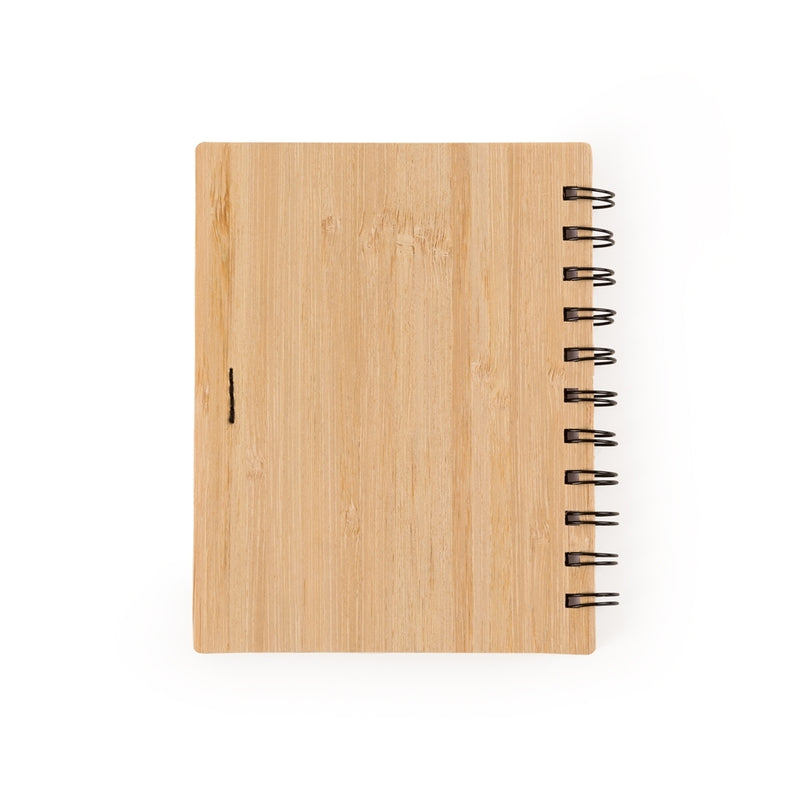 BLOCO DE ANOTAÇÕES BAMBU COM CANETA