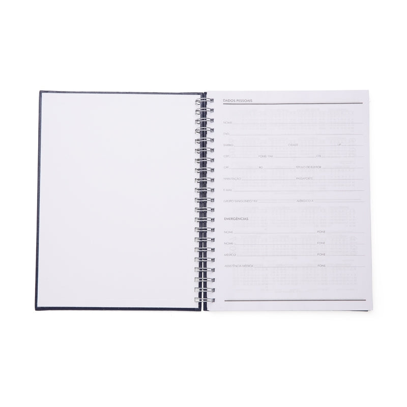 CADERNO DE COURO SINTÉTICO
