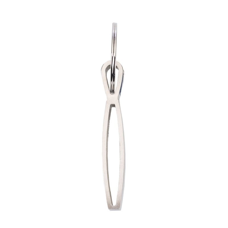 CHAVEIRO METAL COM COURO